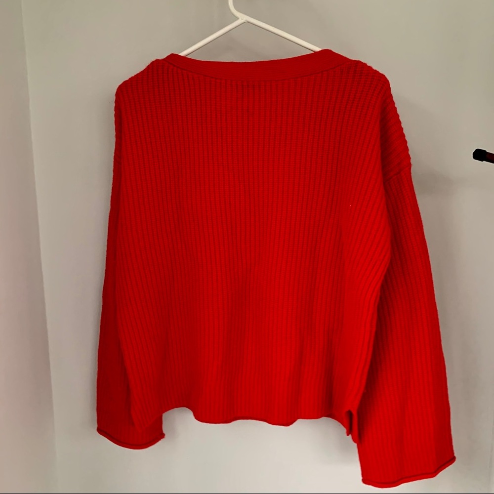 Madewell red boatneck sweater - Picture 4 of 7